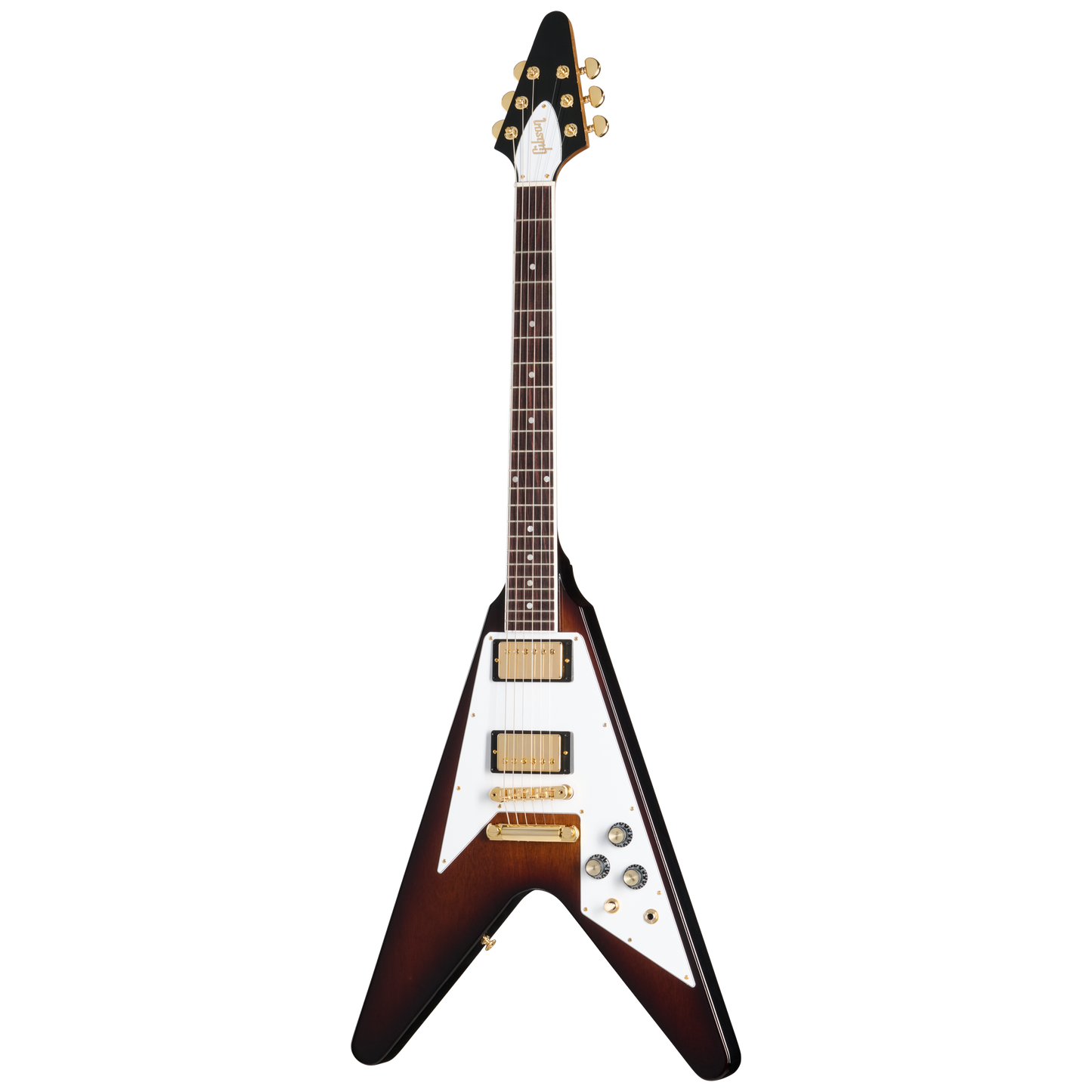 Gibson Flying V 70s with Gold Hardware, Vintage Sunburst, Exclusive Electric Guitar Gibson