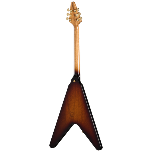 Gibson Flying V 70s with Gold Hardware, Vintage Sunburst, Exclusive Electric Guitar Gibson