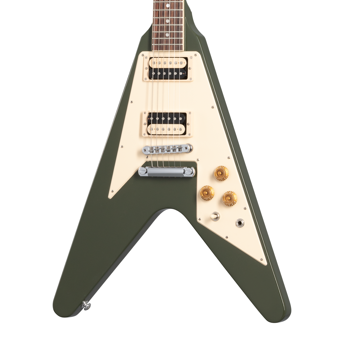 Gibson Flying V 70s, Olive Drab Electric Guitar Gibson