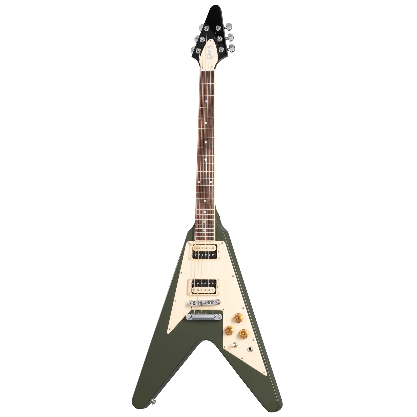 Gibson Flying V 70s, Olive Drab Electric Guitar Gibson