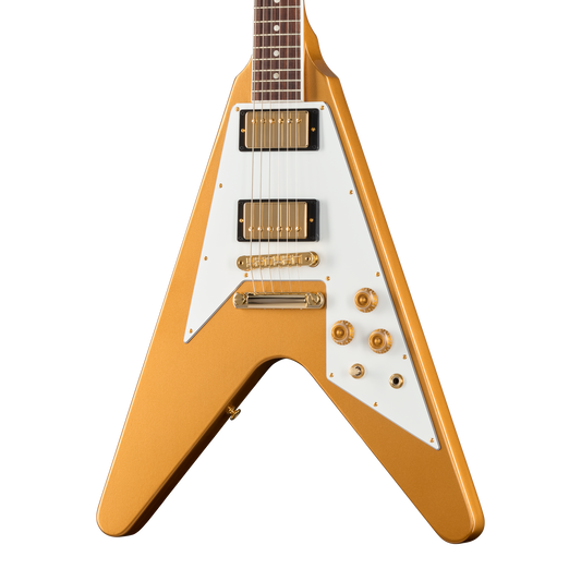 Gibson Tom Petty Flying V 50th Anniversary, Gainesville Gold, Exclusive Electric Guitar Gibson