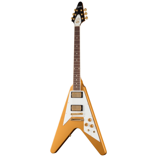 Gibson Tom Petty Flying V 50th Anniversary, Gainesville Gold, Exclusive Electric Guitar Gibson