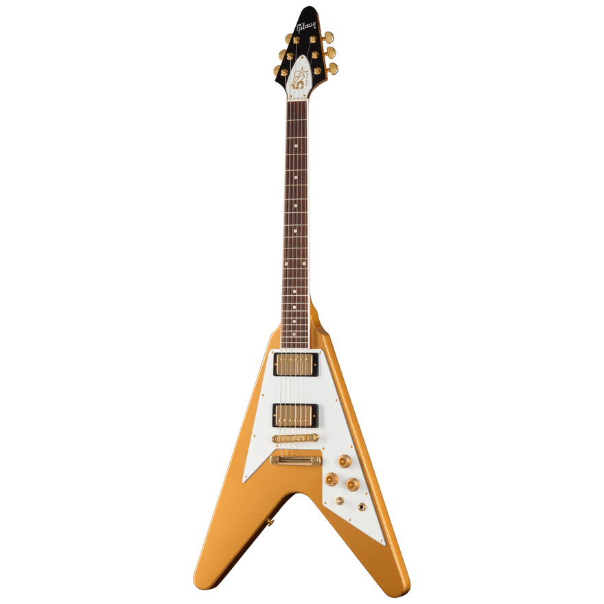 Gibson Tom Petty Flying V 50th Anniversary, Gainesville Gold, Exclusive Electric Guitar Gibson