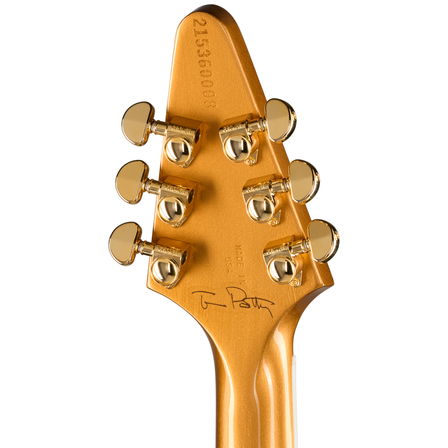Gibson Tom Petty Flying V 50th Anniversary, Gainesville Gold, Exclusive Electric Guitar Gibson