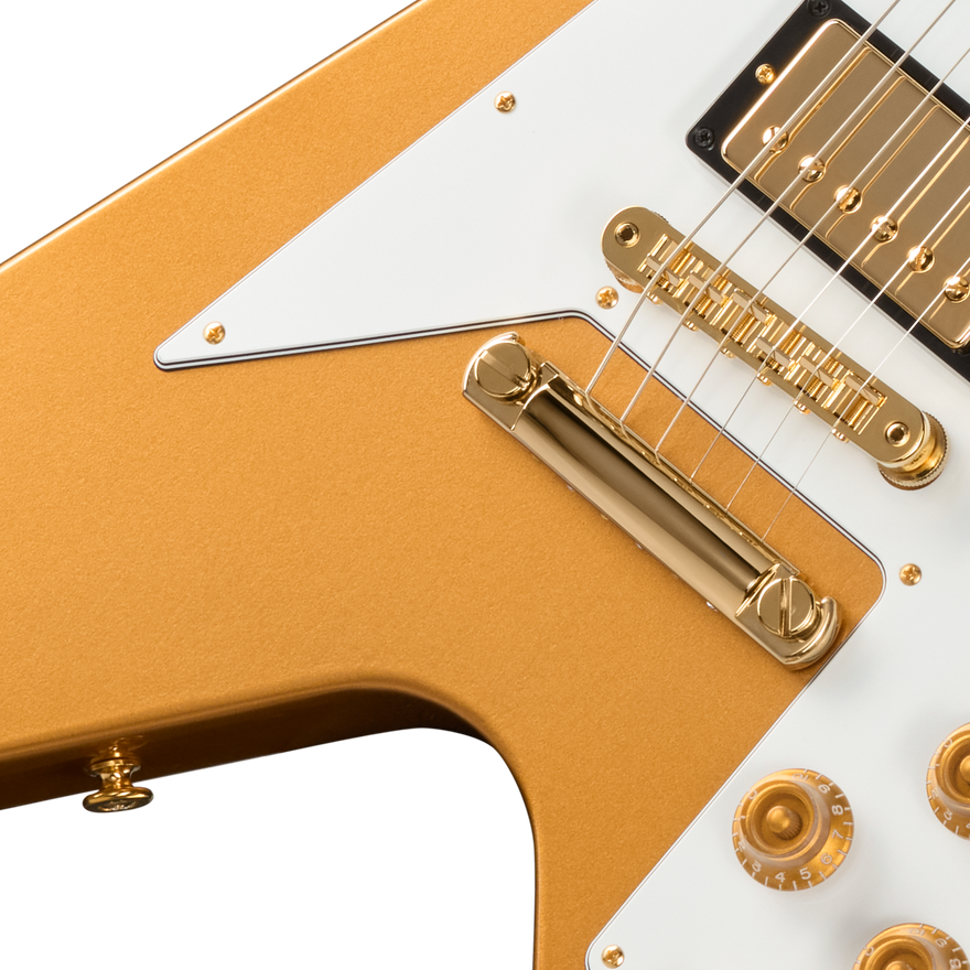 Gibson Tom Petty Flying V 50th Anniversary, Gainesville Gold, Exclusive Electric Guitar Gibson