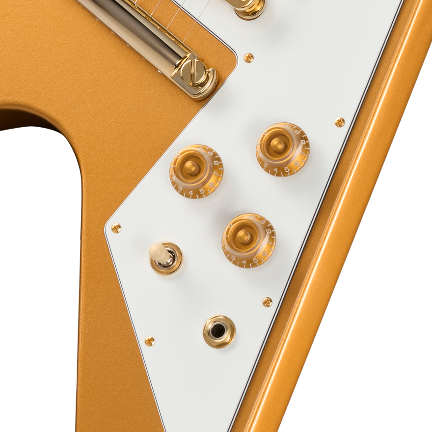 Gibson Tom Petty Flying V 50th Anniversary, Gainesville Gold, Exclusive Electric Guitar Gibson