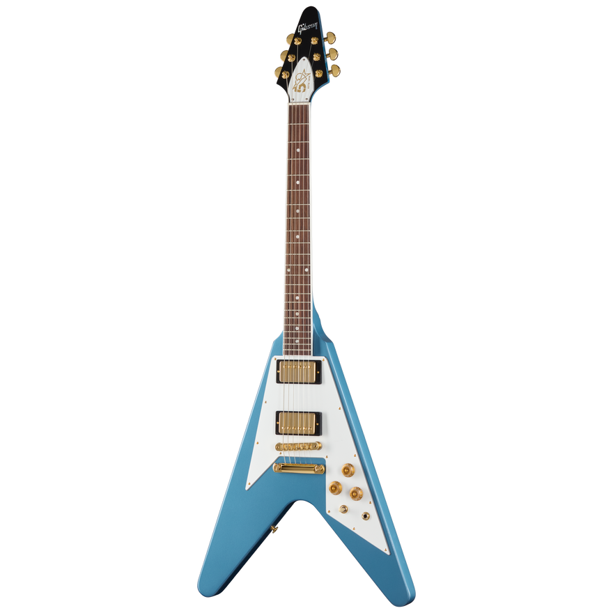 Gibson Tom Petty Flying V 50th Anniversary, Pelham Blue, Exclusive Electric Guitar Gibson