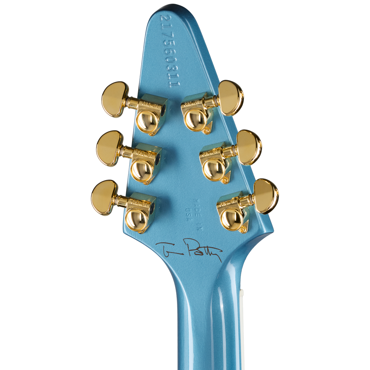 Gibson Tom Petty Flying V 50th Anniversary, Pelham Blue, Exclusive Electric Guitar Gibson