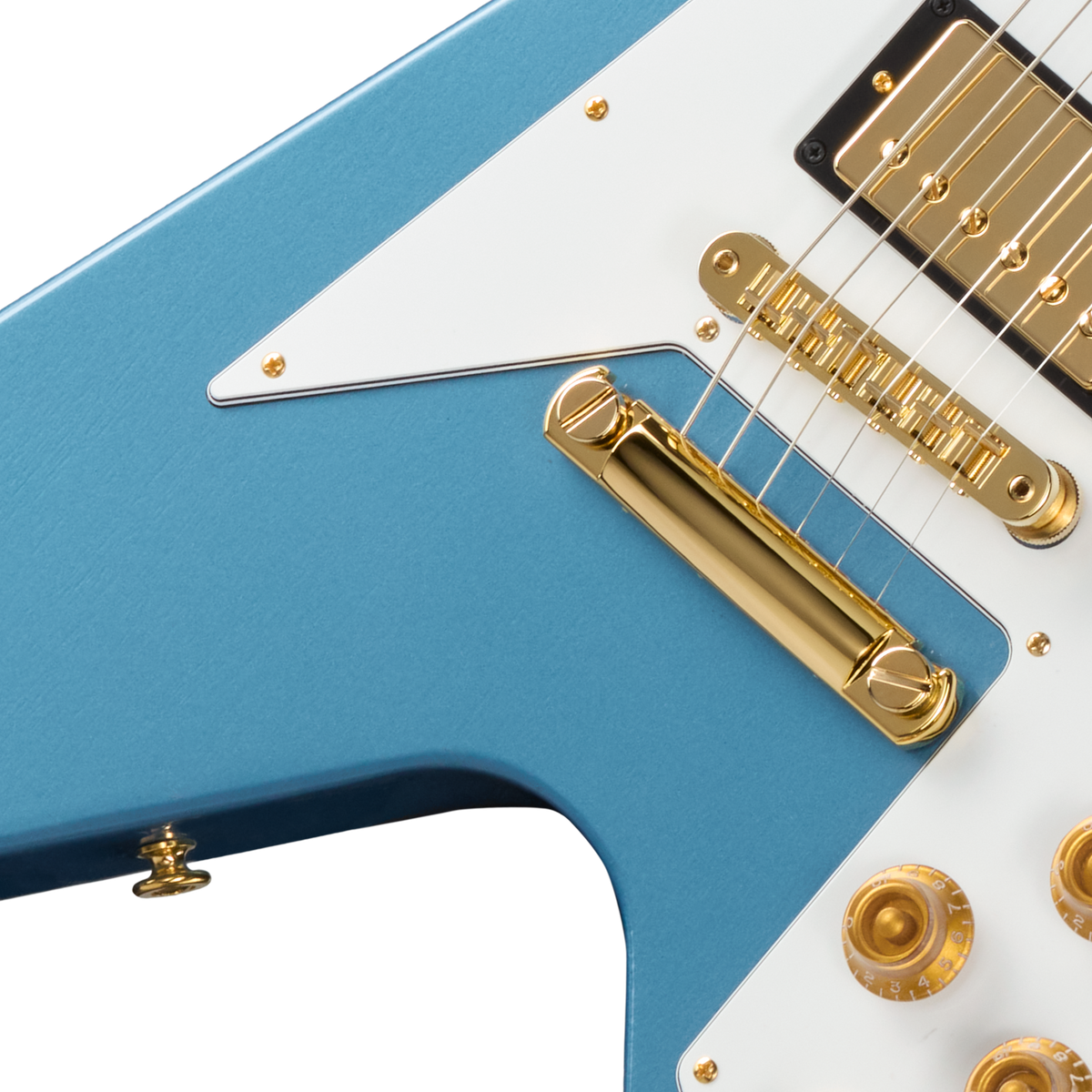 Gibson Tom Petty Flying V 50th Anniversary, Pelham Blue, Exclusive Electric Guitar Gibson