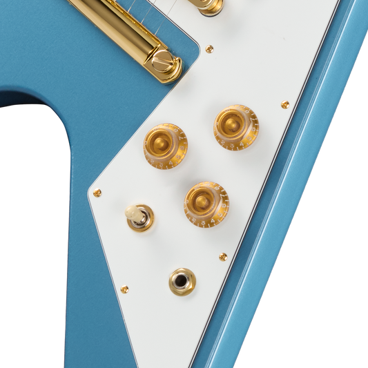 Gibson Tom Petty Flying V 50th Anniversary, Pelham Blue, Exclusive Electric Guitar Gibson