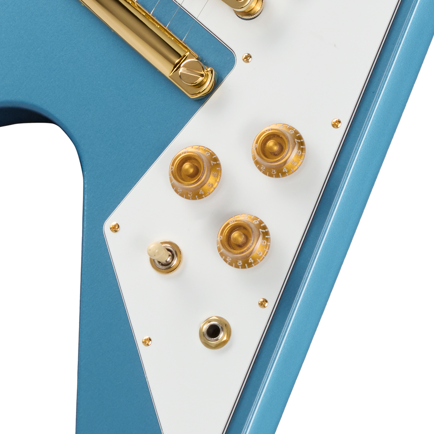Gibson Tom Petty Flying V 50th Anniversary, Pelham Blue, Exclusive Electric Guitar Gibson