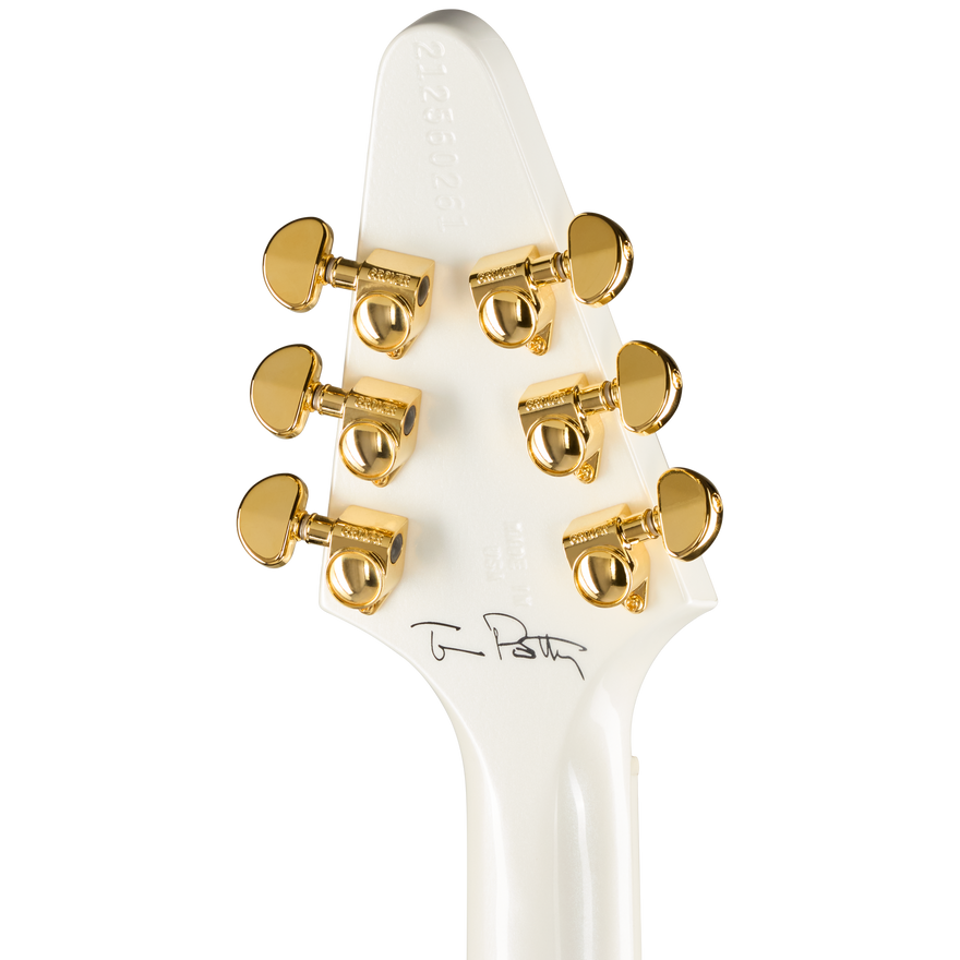 Gibson Tom Petty Flying V 50th Anniversary, Pearl White, Exclusive Electric Guitar Gibson