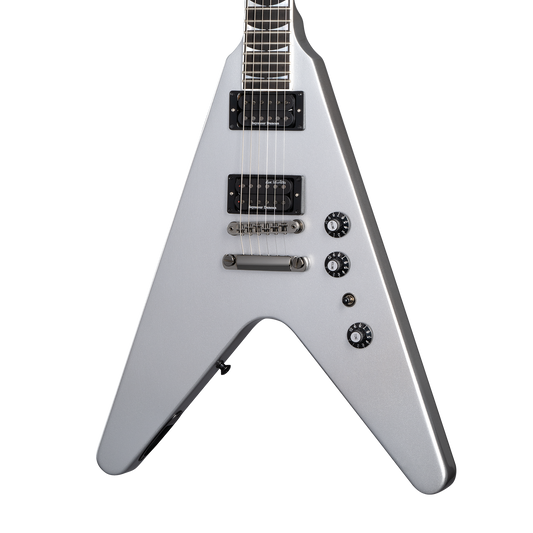Gibson Dave Mustaine Flying V EXP, Silver Metallic Electric Guitar Gibson