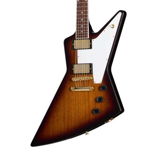 Gibson Explorer 70s with Gold Hardware, Vintage Sunburst, Exclusive Electric Guitar Gibson