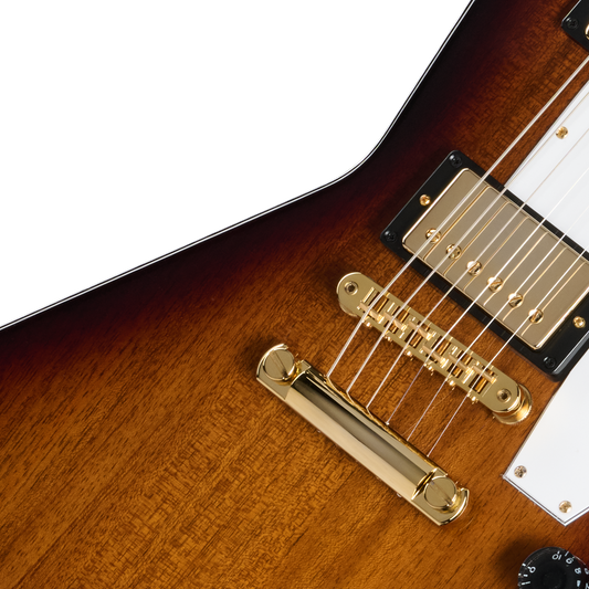 Gibson Explorer 70s with Gold Hardware, Vintage Sunburst, Exclusive Electric Guitar Gibson