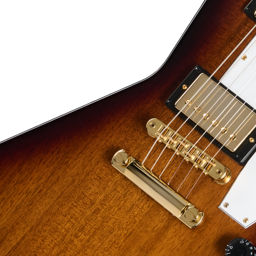 Gibson Explorer 70s with Gold Hardware, Vintage Sunburst, Exclusive Electric Guitar Gibson