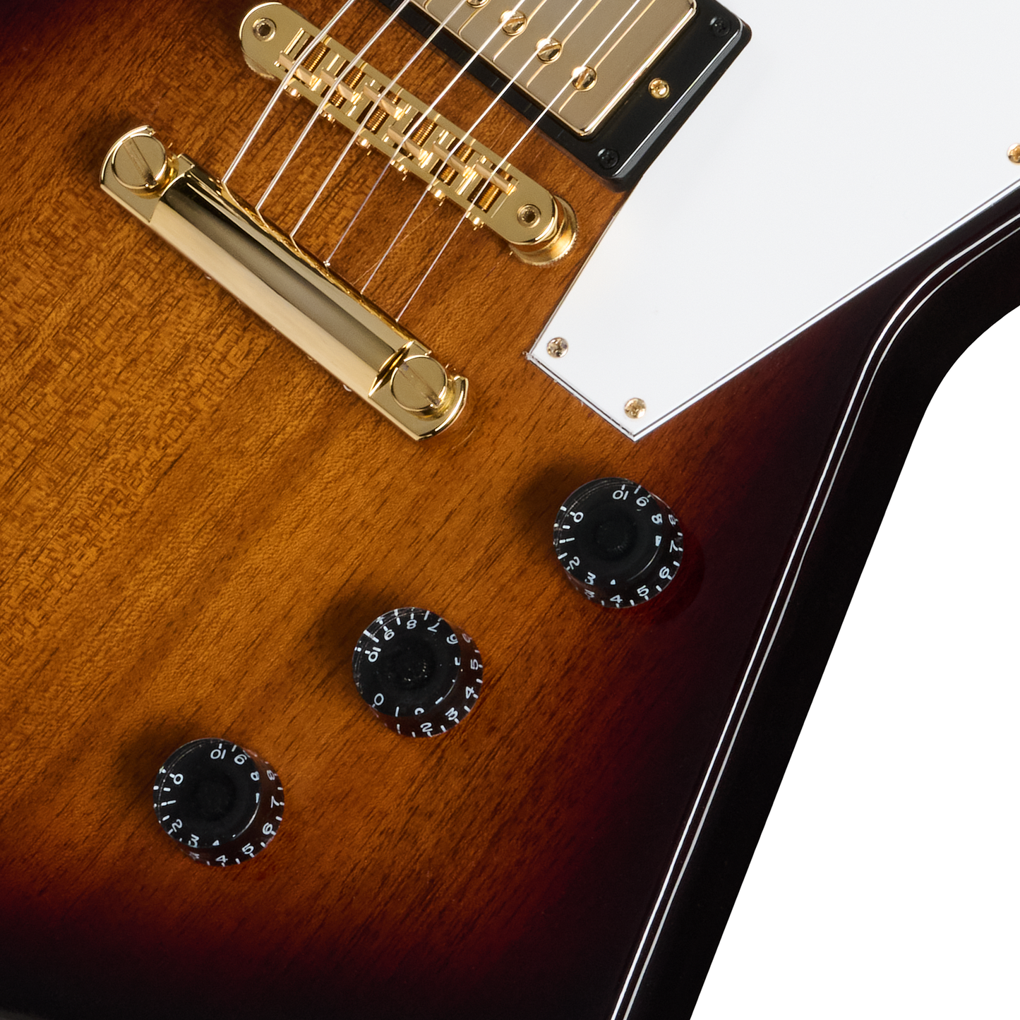 Gibson Explorer 70s with Gold Hardware, Vintage Sunburst, Exclusive Electric Guitar Gibson