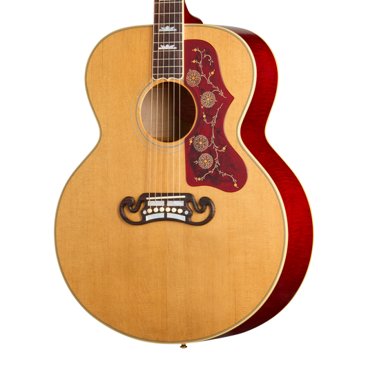 Gibson Custom 1957 SJ-200 Reissue, Light Aged, Antique Natural with Cherry Back and Sides Acoustic Guitar Gibson Custom