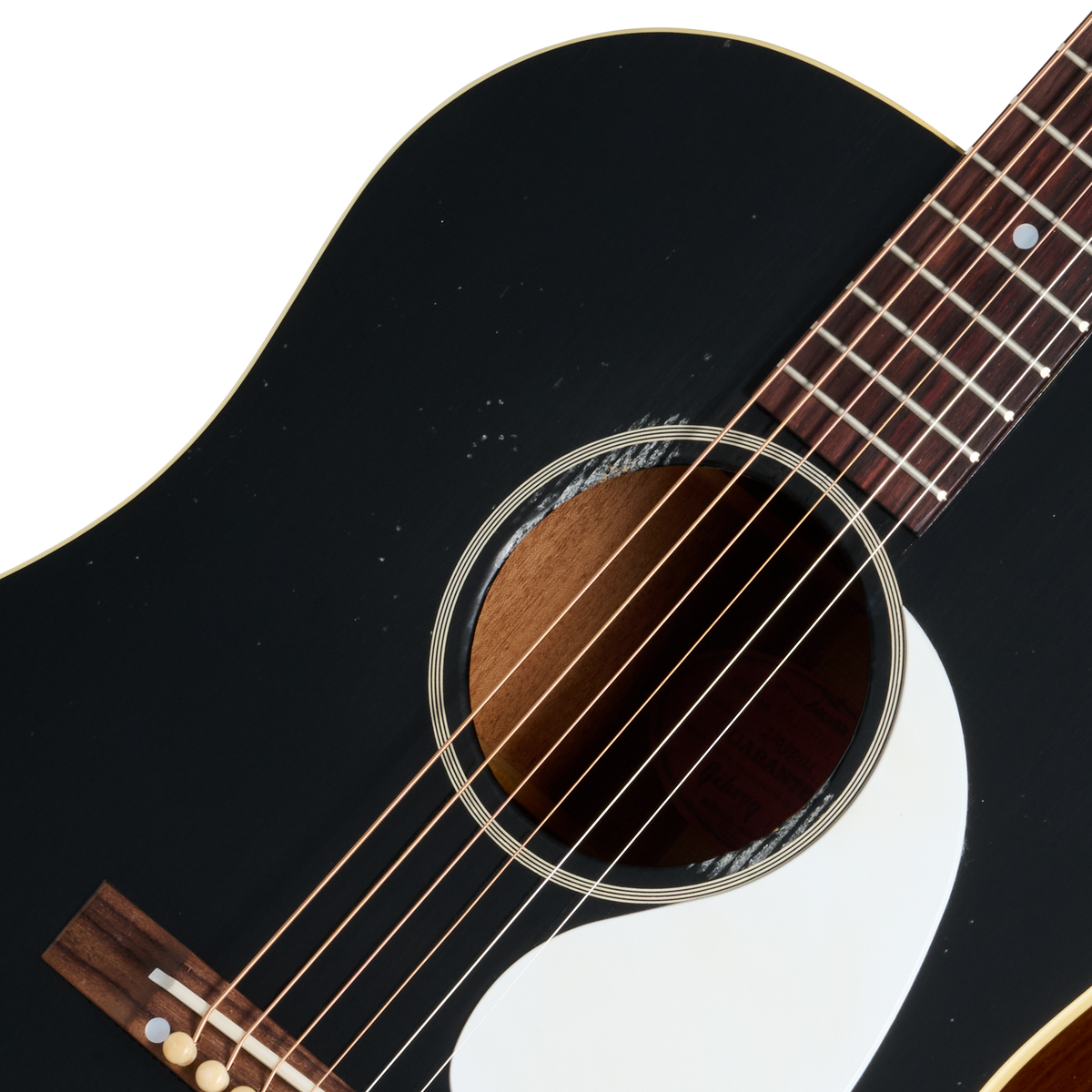 Gibson Custom 1942 Banner J-45, Light Aged, Ebony Top Acoustic Guitar Gibson Custom
