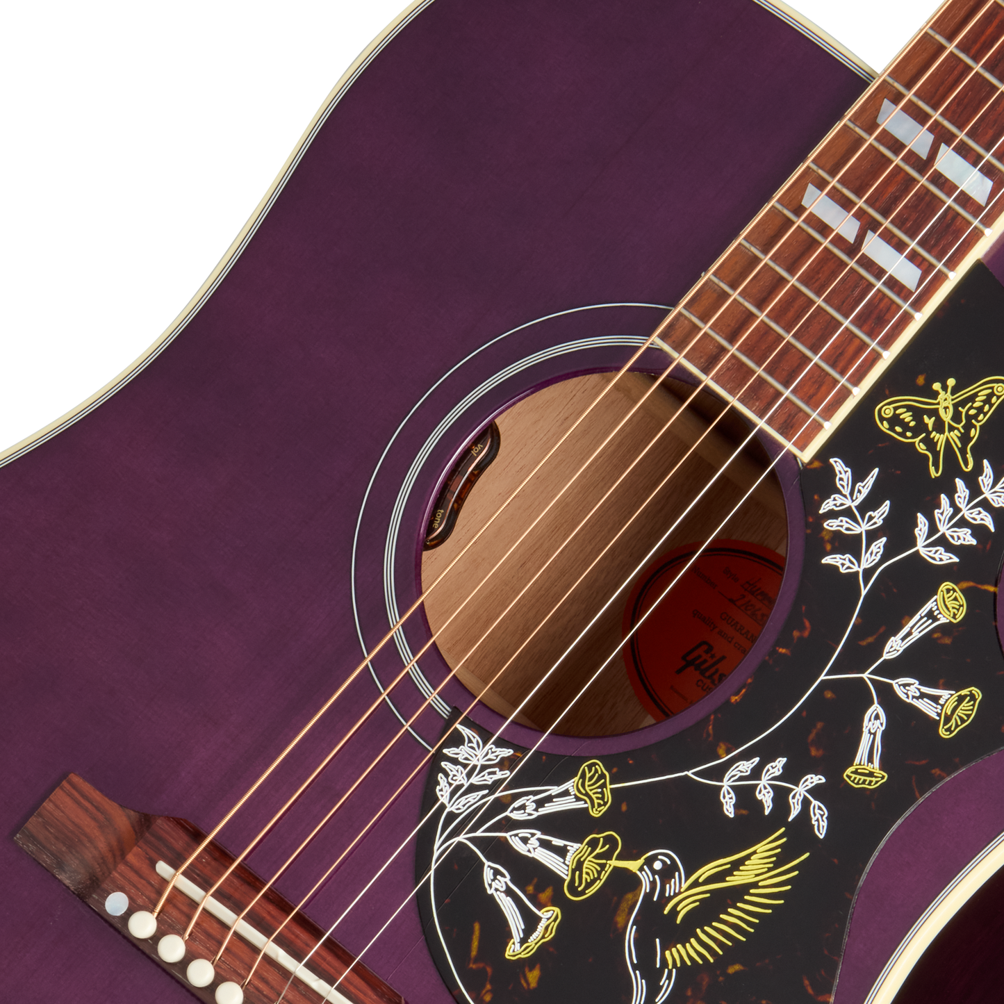 Gibson Custom Hummingbird Standard, Gloss, Deep Purple Acoustic Guitar Gibson Custom