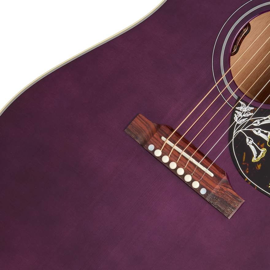 Gibson Custom Hummingbird Standard, Gloss, Deep Purple Acoustic Guitar Gibson Custom