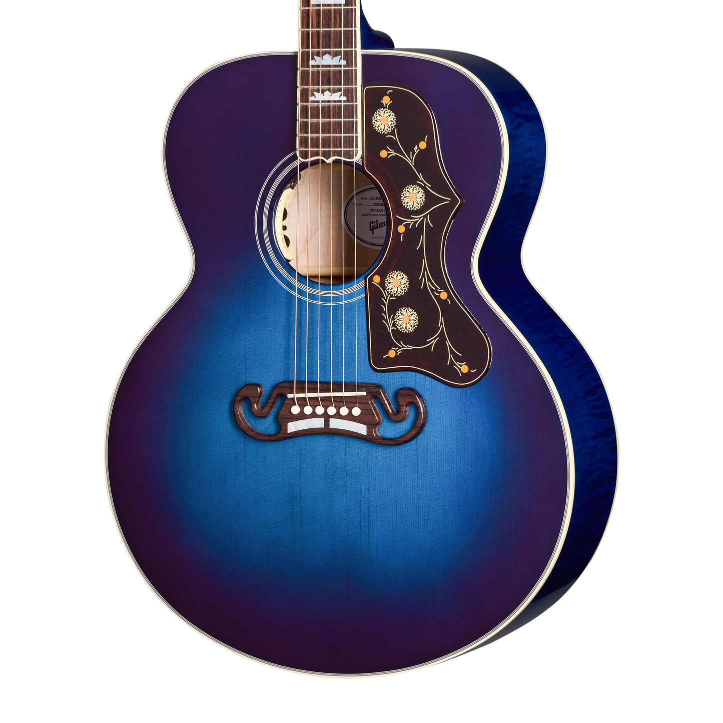 Gibson SJ-200 Standard, Blueberry Burst, Exclusive Acoustic Guitar Gibson