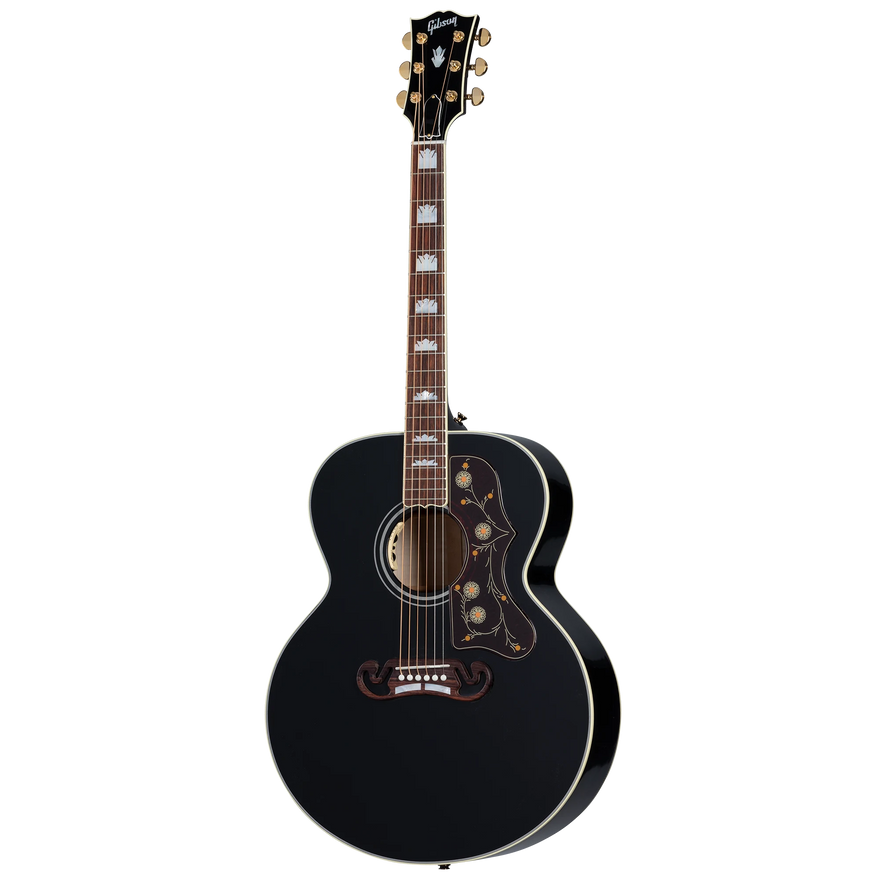 Gibson SJ-200 Standard, Ebony, Exclusive Acoustic Guitar Gibson