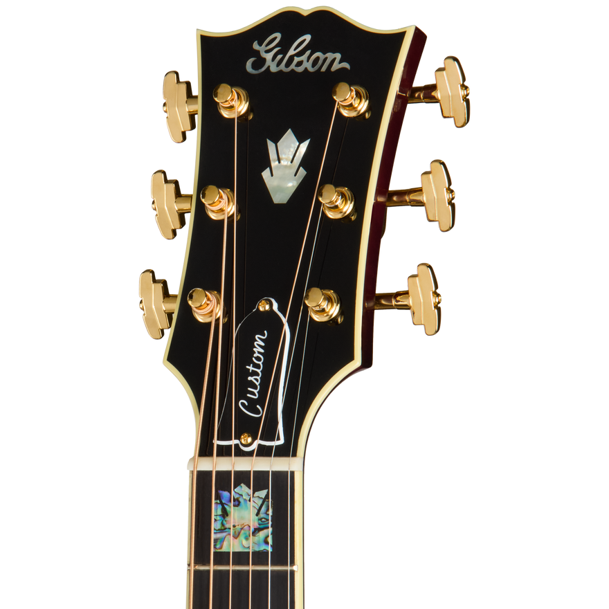 Gibson Custom Select SJ-200 Standard 3-Piece Back, Merlot Burst Acoustic Guitar Gibson Custom