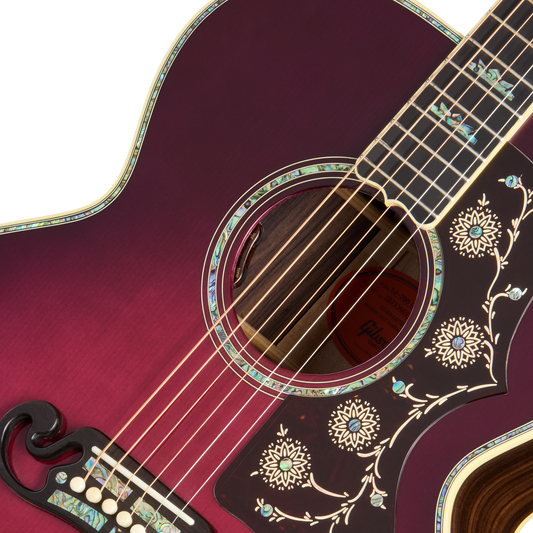 Gibson Custom Select SJ-200 Standard 3-Piece Back, Merlot Burst Acoustic Guitar Gibson Custom