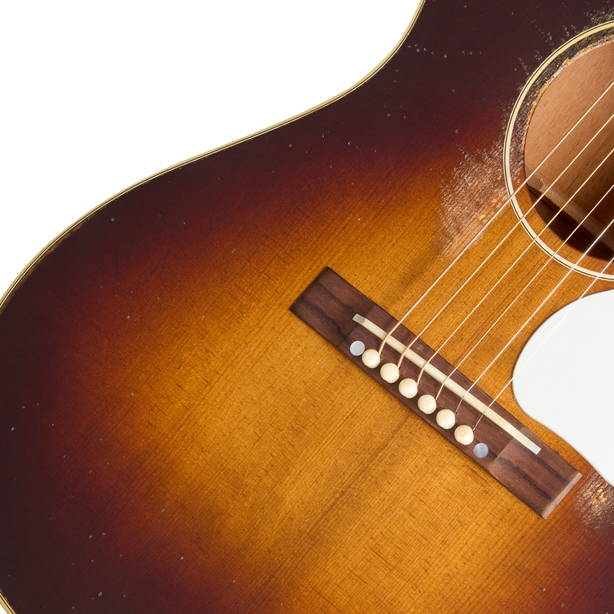 Gibson Custom 1942 Banner LG-2 Reissue, Heavy Aged, Dark Tobacco Burst Acoustic Guitar Gibson Custom