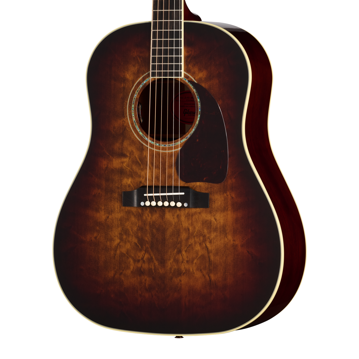 Gibson Custom J-45 Standard, Grizzly Burst Acoustic Guitar Gibson Custom