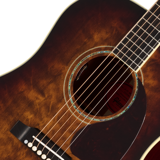 Gibson Custom J-45 Standard, Grizzly Burst Acoustic Guitar Gibson Custom
