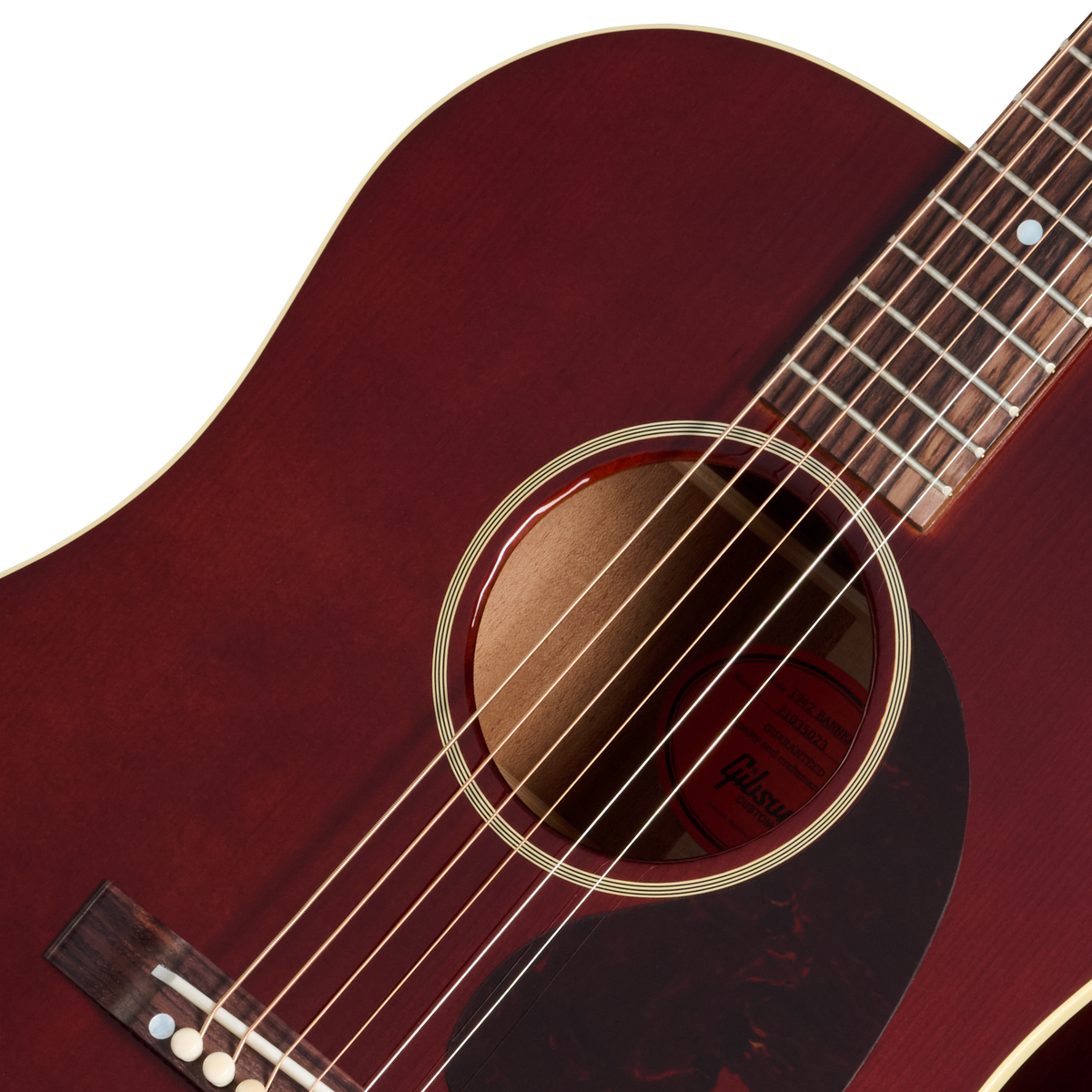Gibson Custom 1942 Banner J-45, Gloss, Dark Walnut Top Acoustic Guitar Gibson Custom