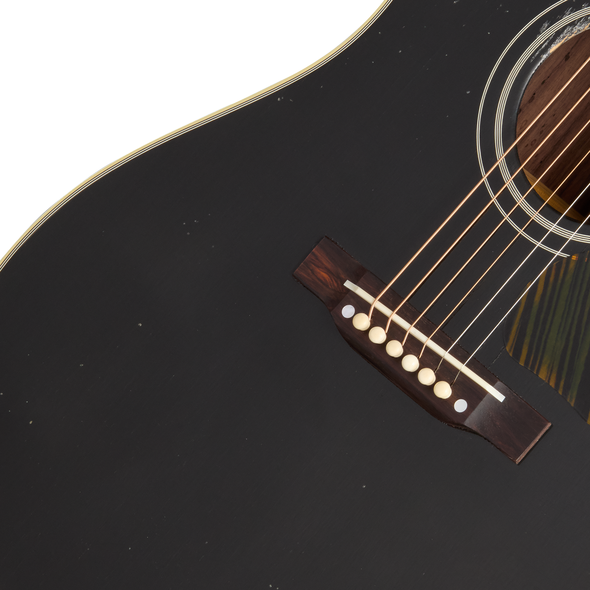 Gibson Custom 1942 Banner Southern Jumbo, Light Aged, Ebony Top Acoustic Guitar Gibson Custom