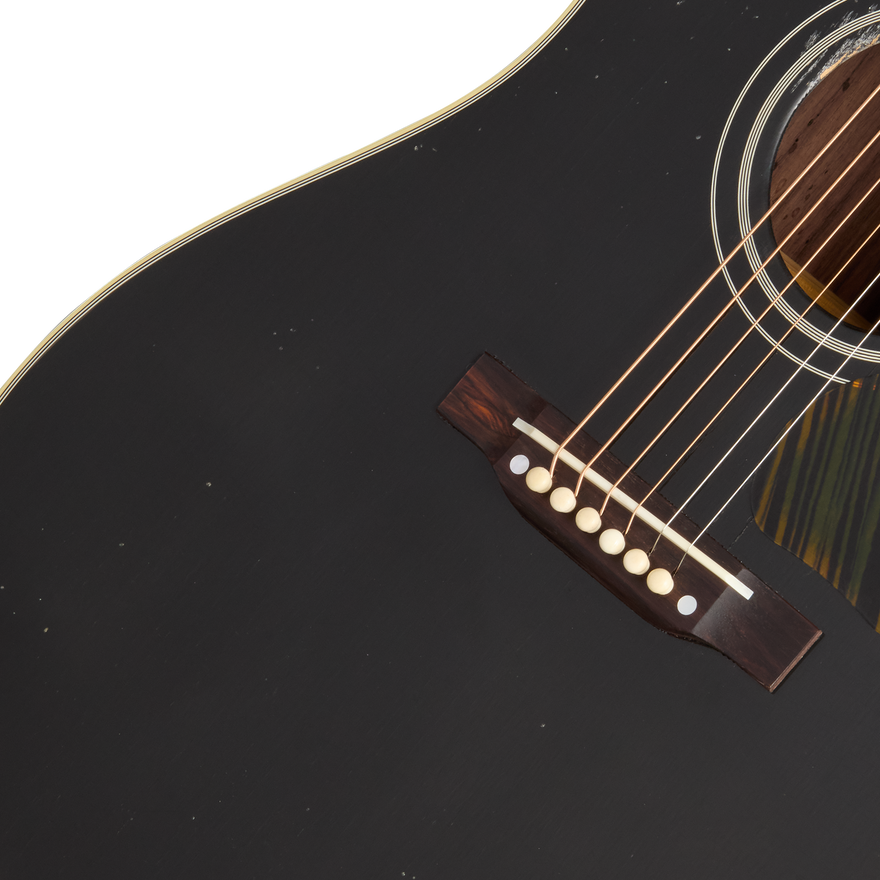 Gibson Custom 1942 Banner Southern Jumbo, Light Aged, Ebony Top Acoustic Guitar Gibson Custom