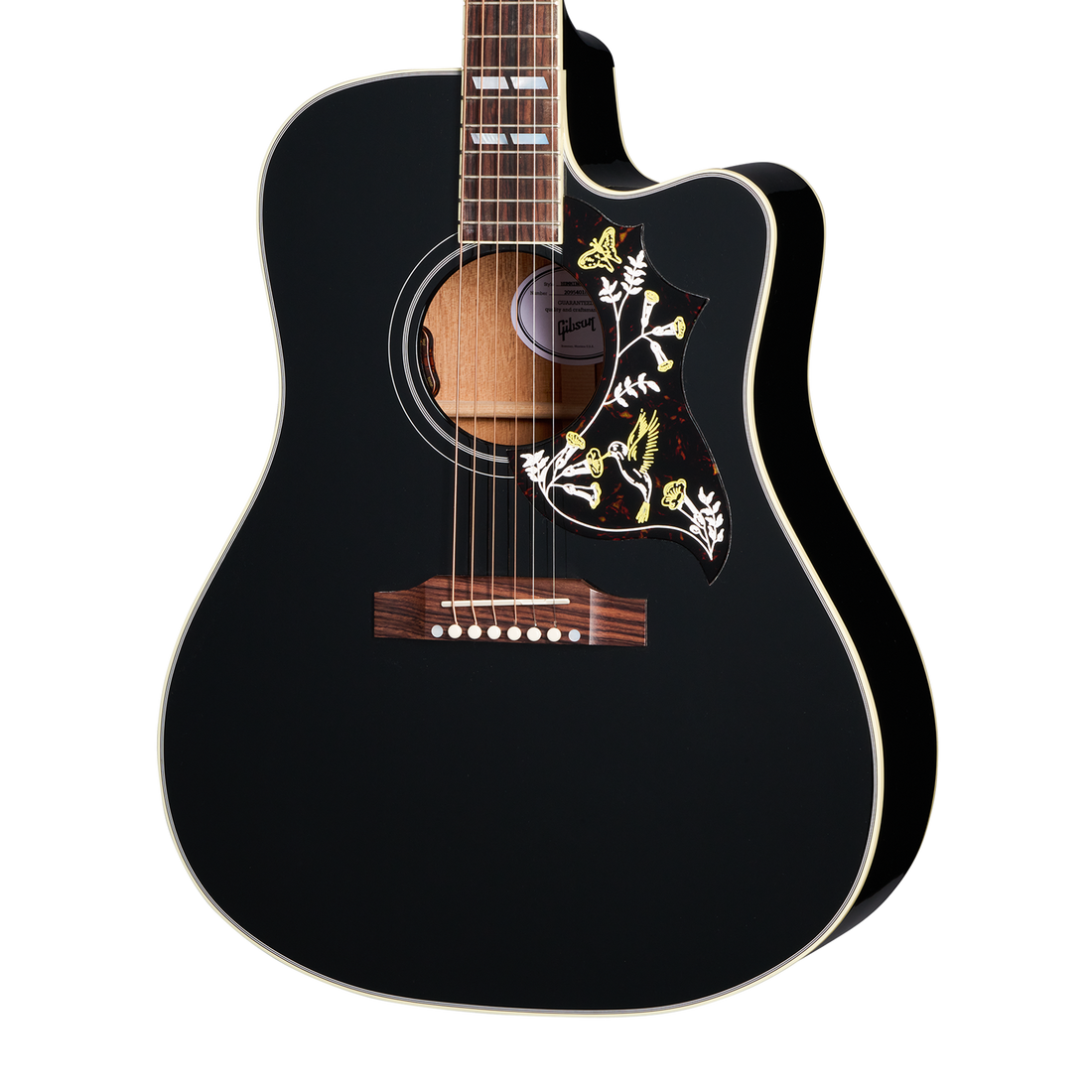 Gibson Hummingbird Standard EC, Ebony, Exclusive Acoustic Guitar Gibson