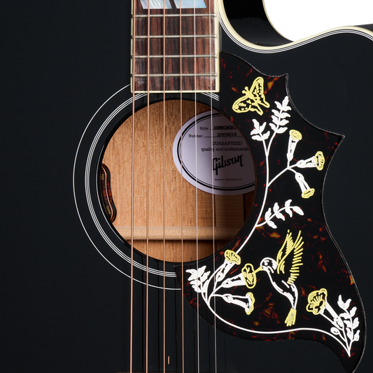 Gibson Hummingbird Standard EC, Ebony, Exclusive Acoustic Guitar Gibson