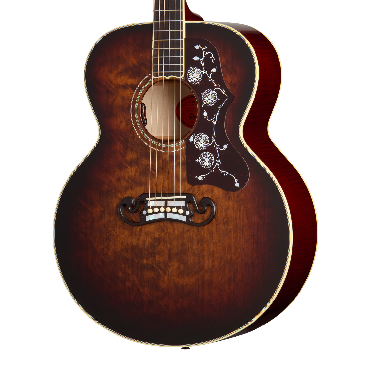 Gibson Custom SJ-200 Standard, Grizzly Burst Acoustic Guitar Gibson Custom
