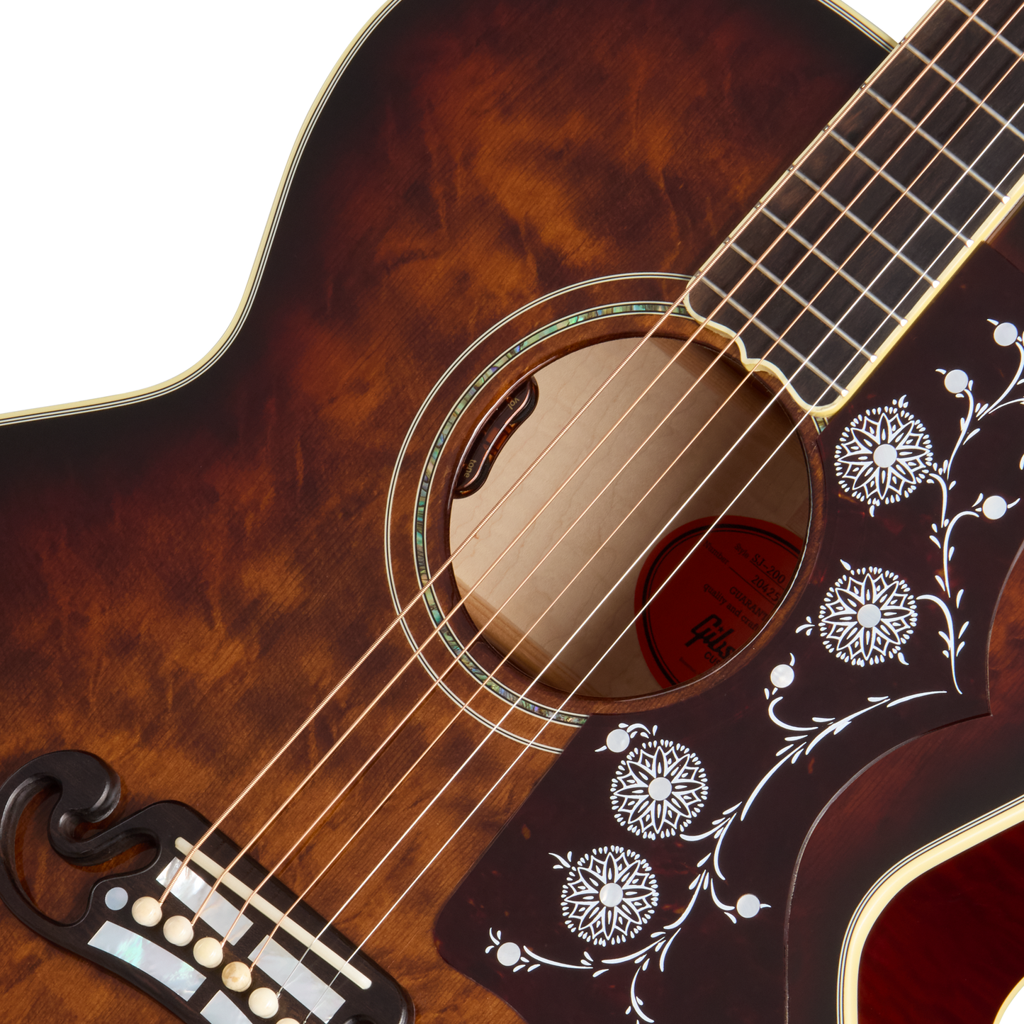 Gibson Custom SJ-200 Standard, Grizzly Burst Acoustic Guitar Gibson Custom