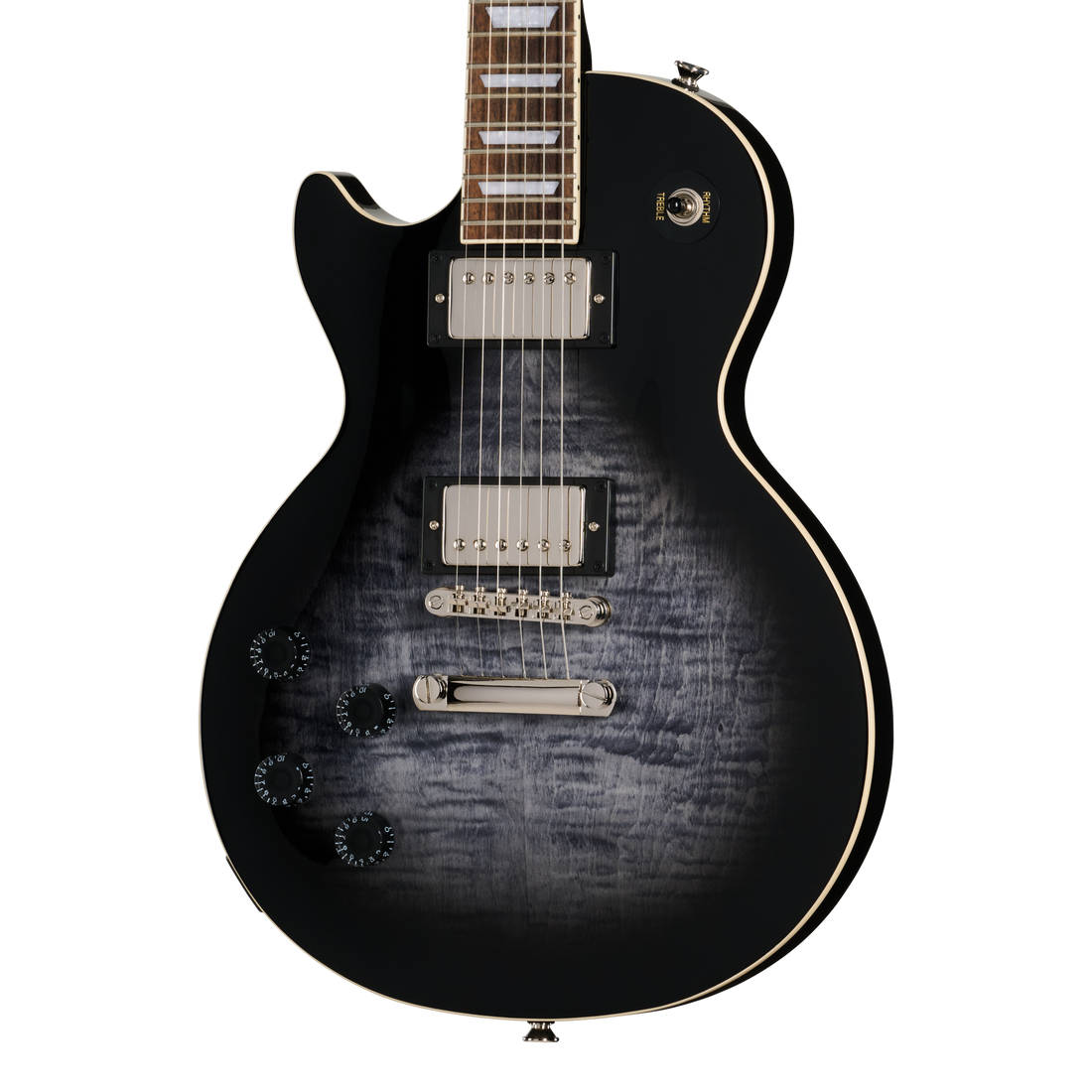Epiphone Les Paul Tribute Plus, Left-Handed, Ebony Burst Electric Guitar Epiphone