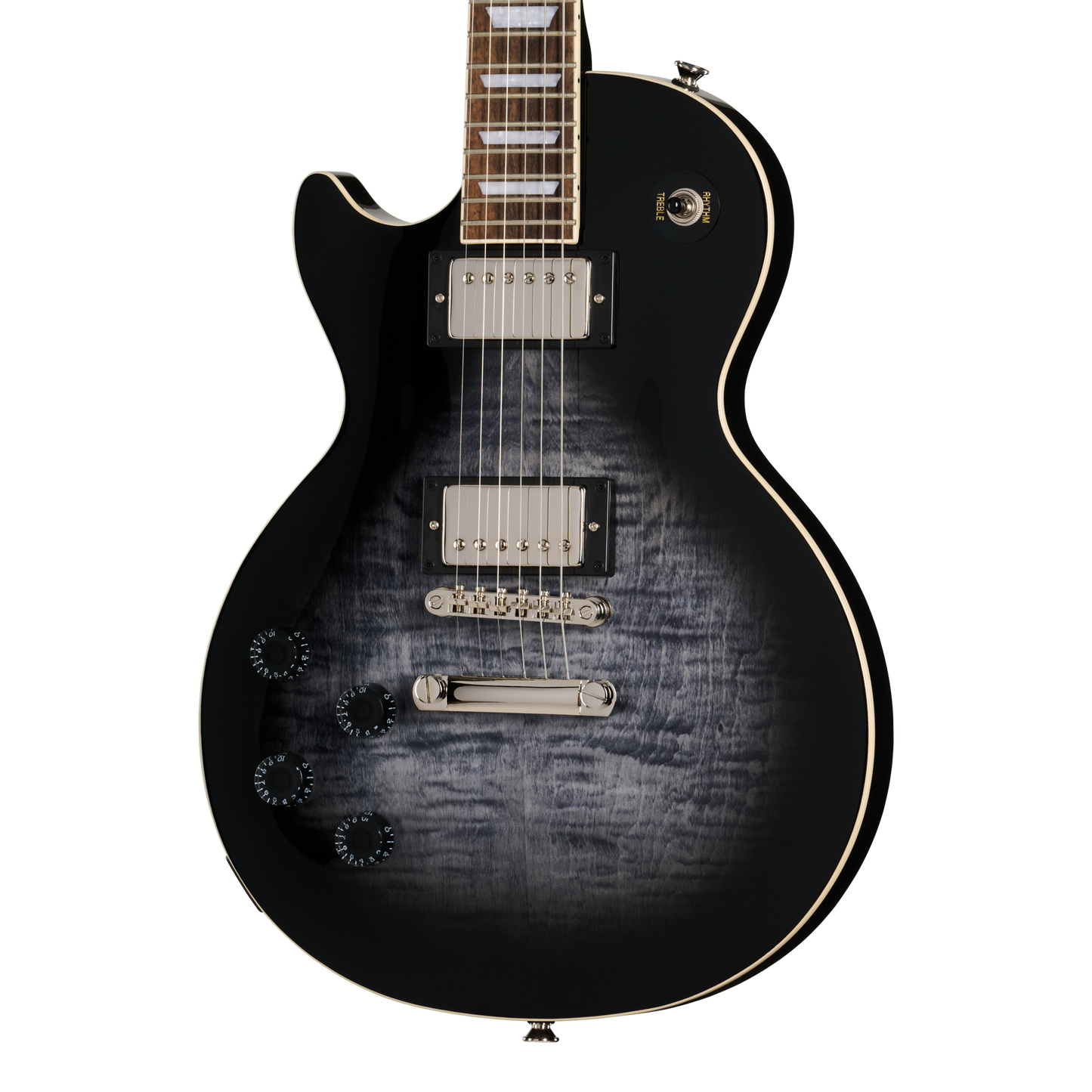 Epiphone Les Paul Tribute Plus, Left-Handed, Ebony Burst Electric Guitar Epiphone