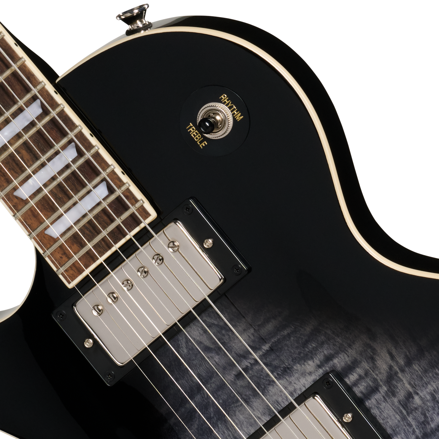 Epiphone Les Paul Tribute Plus, Left-Handed, Ebony Burst Electric Guitar Epiphone