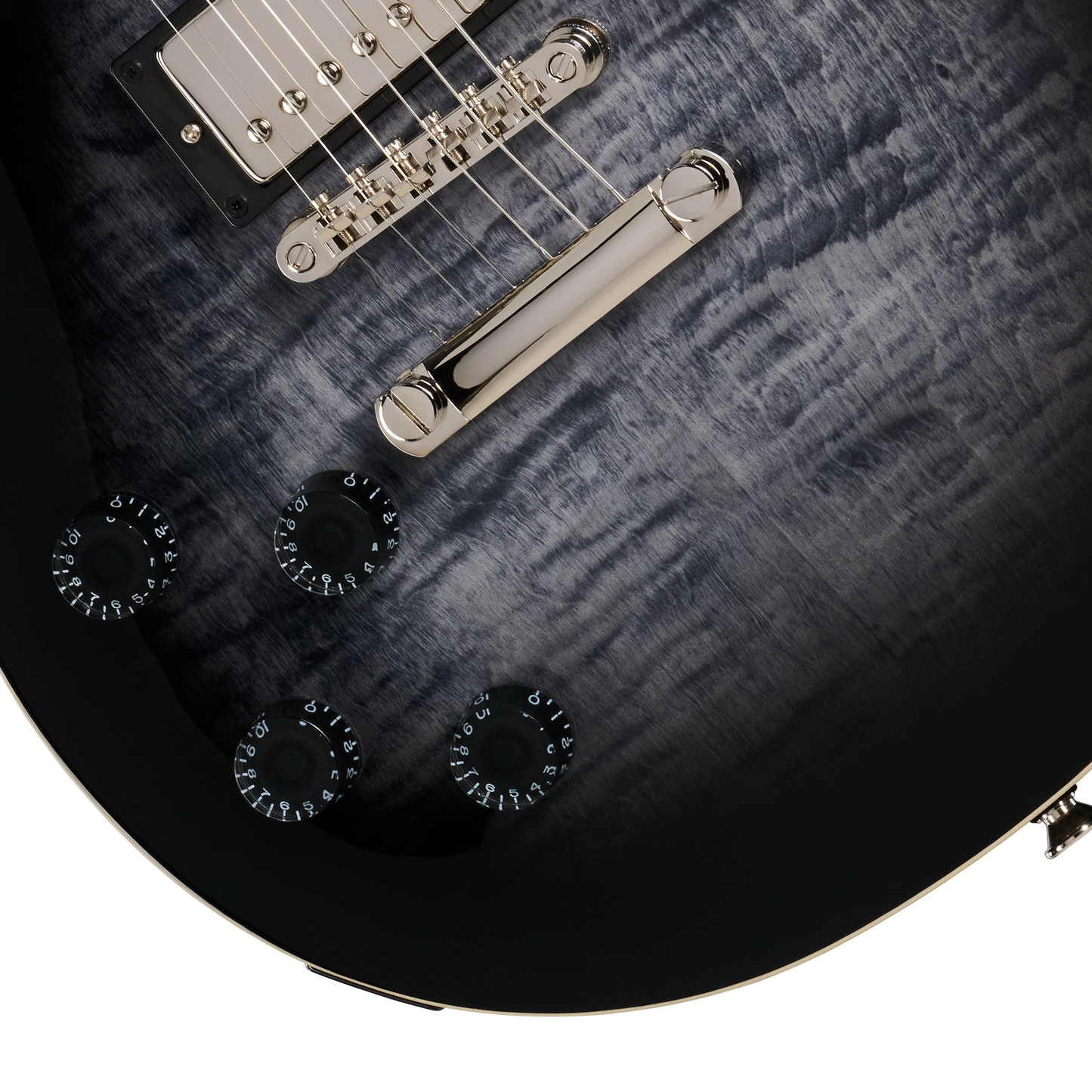 Epiphone Les Paul Tribute Plus, Left-Handed, Ebony Burst Electric Guitar Epiphone