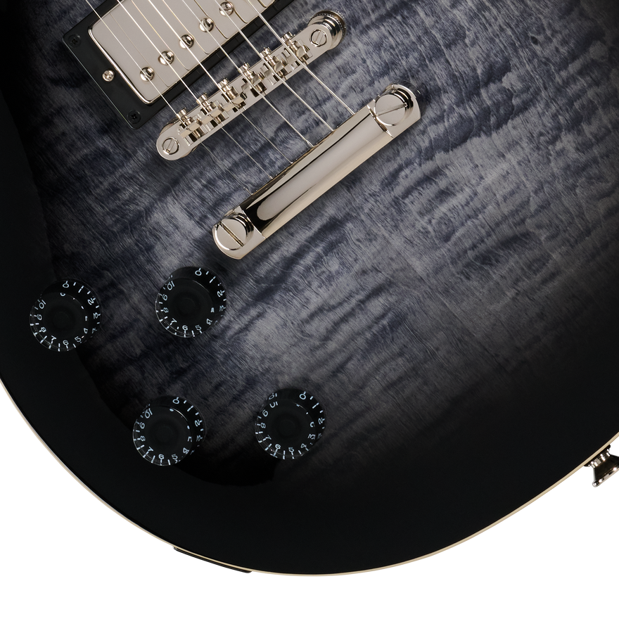 Epiphone Les Paul Tribute Plus, Left-Handed, Ebony Burst Electric Guitar Epiphone