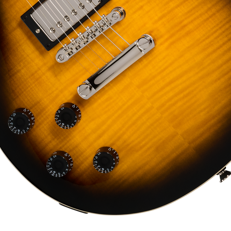 Epiphone Les Paul Tribute Plus, Left-Handed, Vintage Sunburst Electric Guitar Epiphone