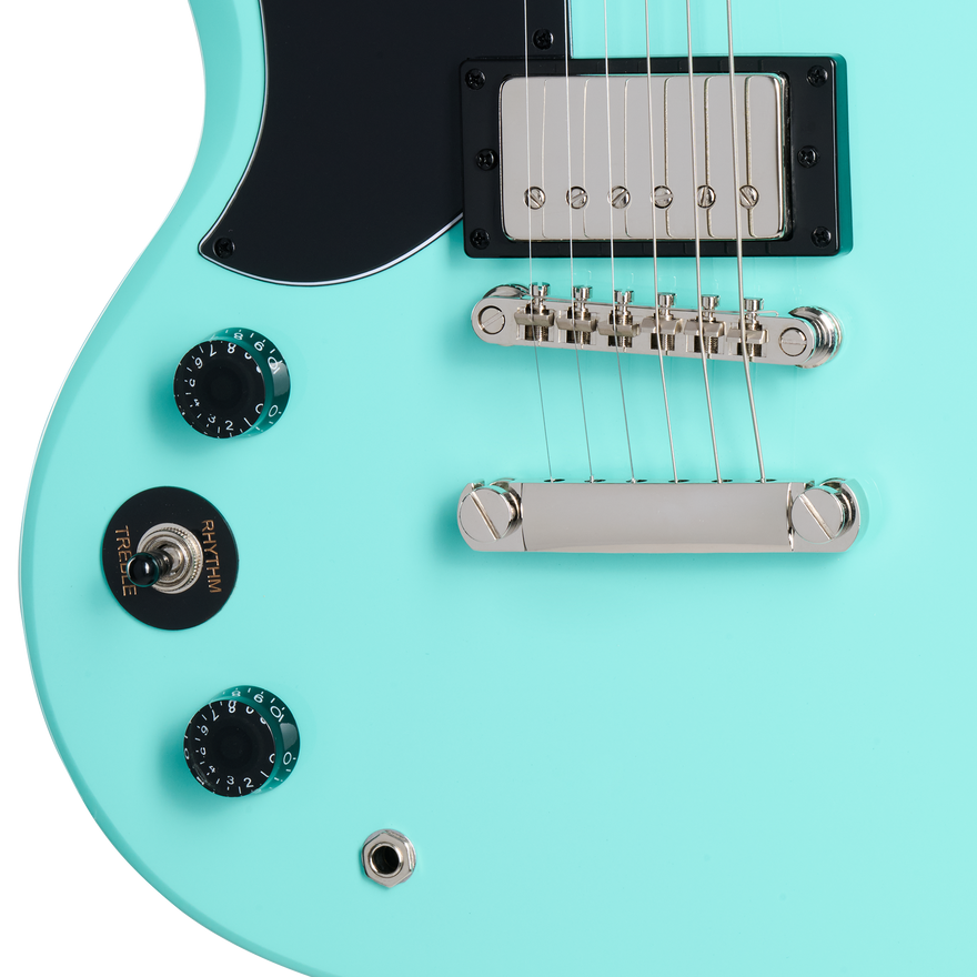 Epiphone SG Tribute, Left-Handed, Aqua, Exclusive Electric Guitar Epiphone