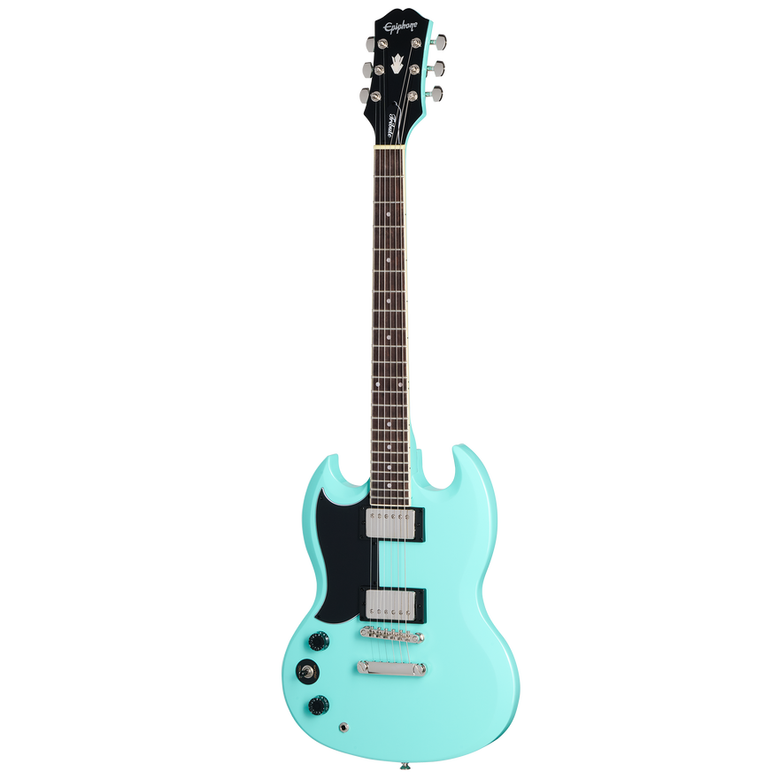 Epiphone SG Tribute, Left-Handed, Aqua, Exclusive Electric Guitar Epiphone