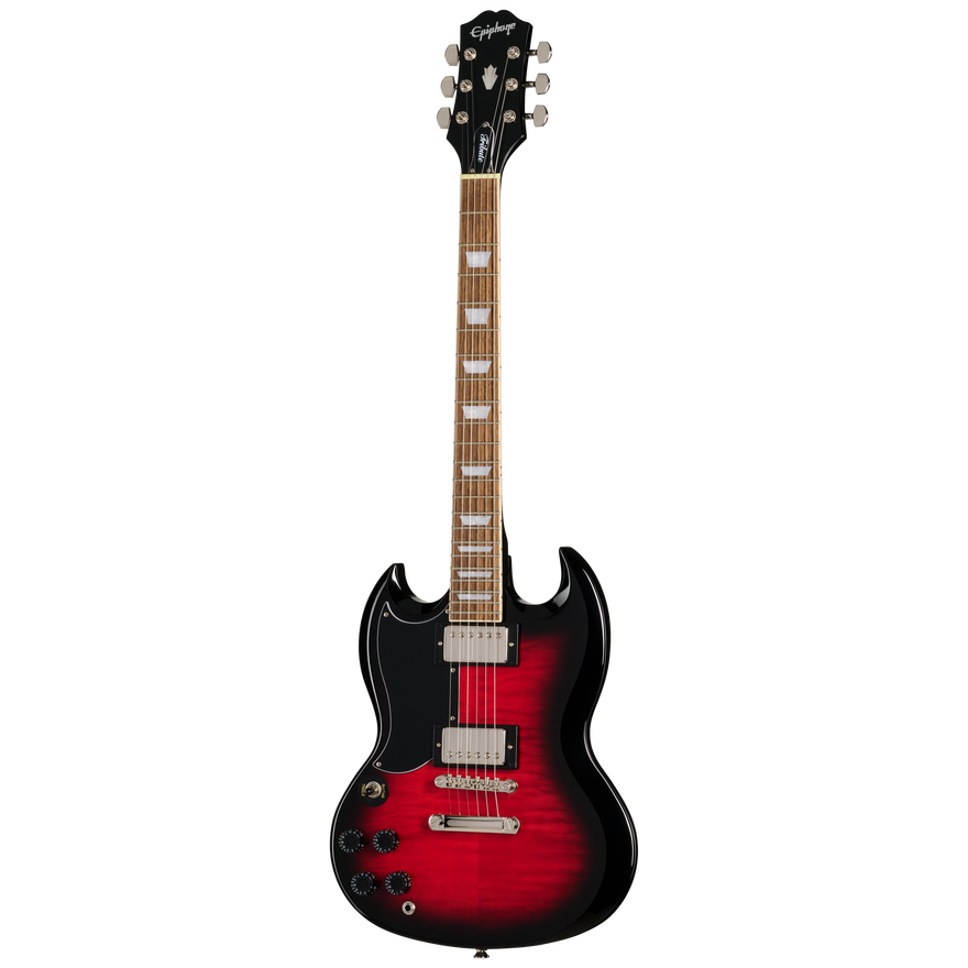 Epiphone SG Tribute Plus, Left-Handed, Cherry Burst Electric Guitar Epiphone
