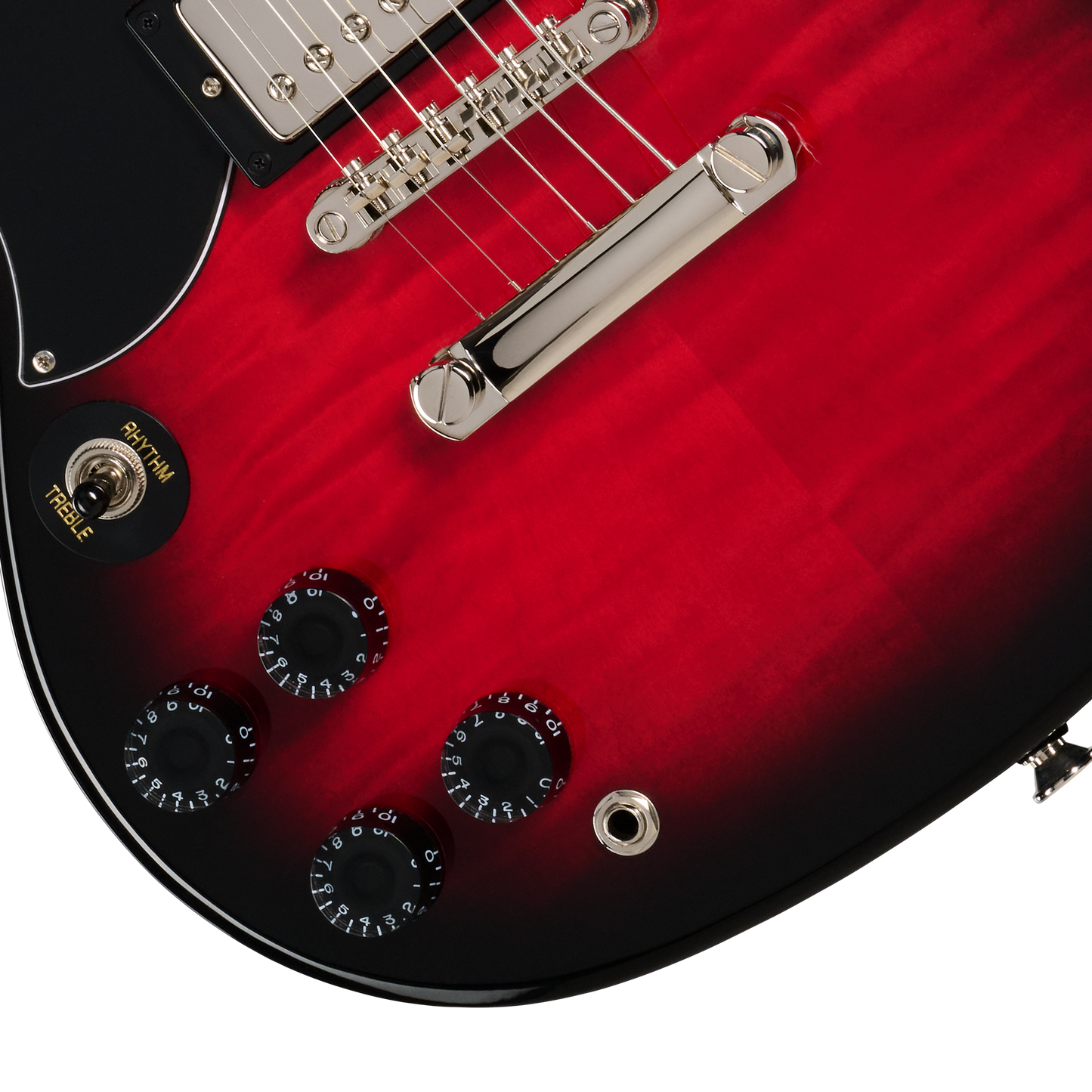 Epiphone SG Tribute Plus, Left-Handed, Cherry Burst Electric Guitar Epiphone