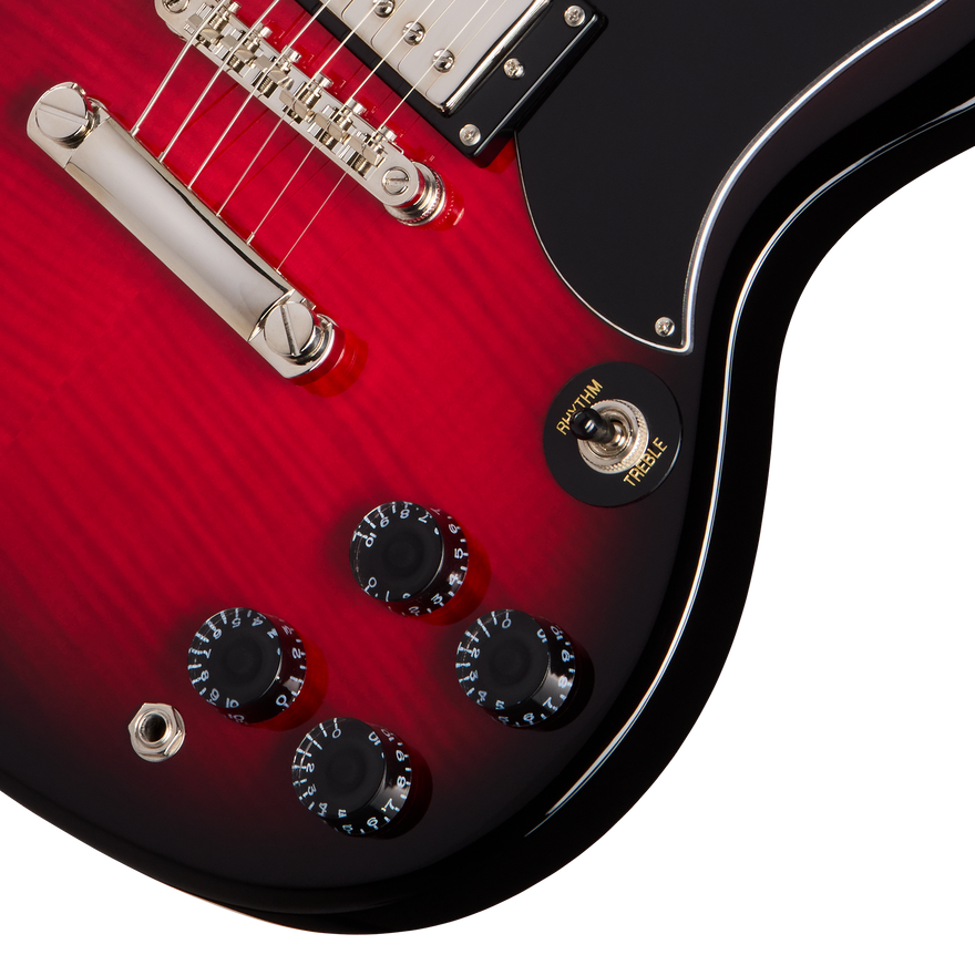 Epiphone SG Tribute Plus, Cherry Burst Electric Guitar Epiphone
